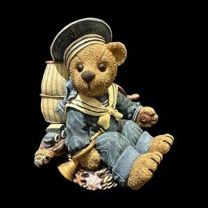 Vintage Cherison Musical Teddy Bear Sailor, Sailor Bear Figurine, Cherison Bear